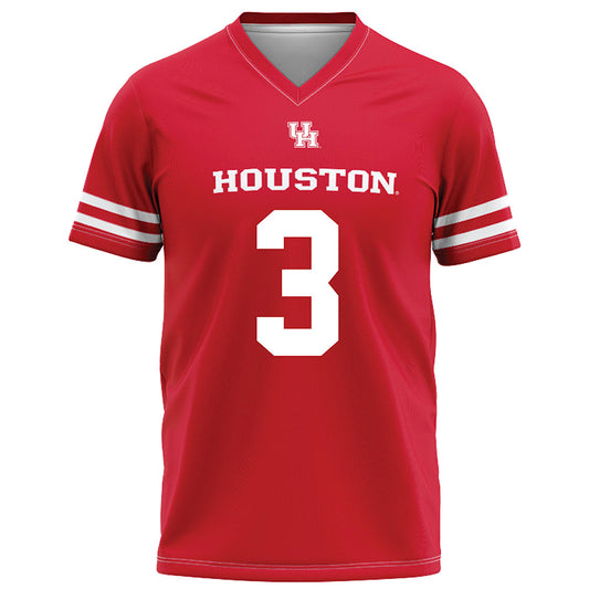 Houston - NCAA Football : JD Rhym - Red Football Jersey-0