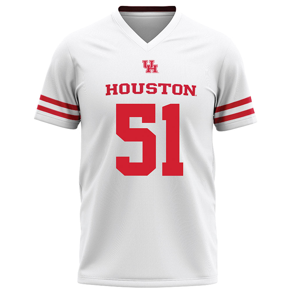 Houston - NCAA Football : Hunter Jones - White Football Jersey-0