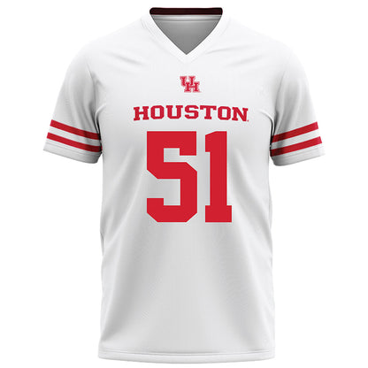 Houston - NCAA Football : Hunter Jones - White Football Jersey-0