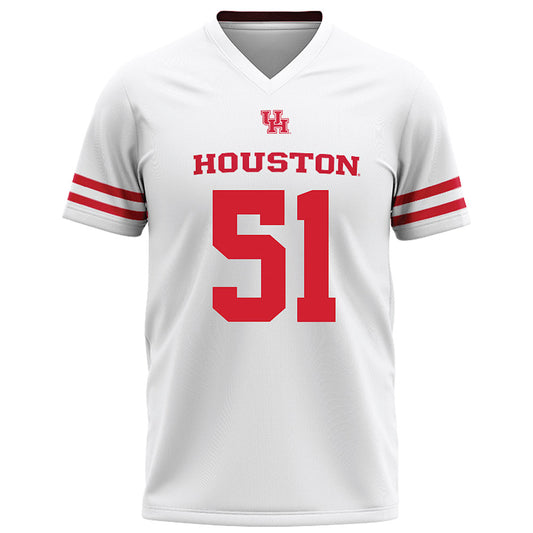 Houston - NCAA Football : Hunter Jones - White Football Jersey-0