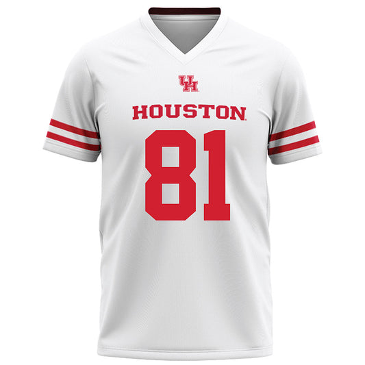 Houston - NCAA Football : Jeremiah Bushnell - White Football Jersey-0