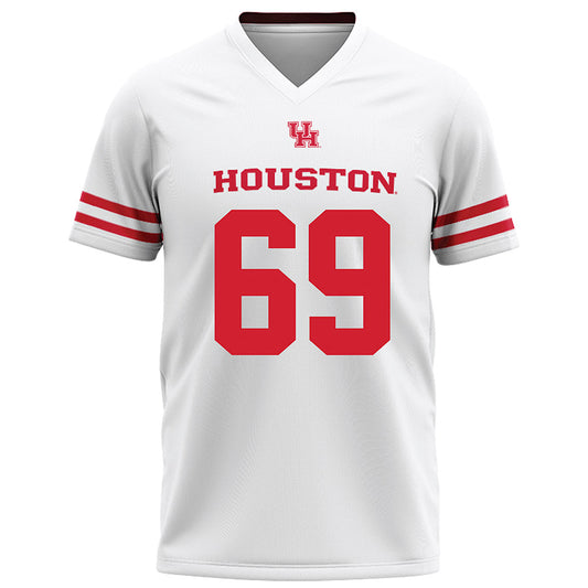 Houston - NCAA Football : Weston Edwards - White Football Jersey-0