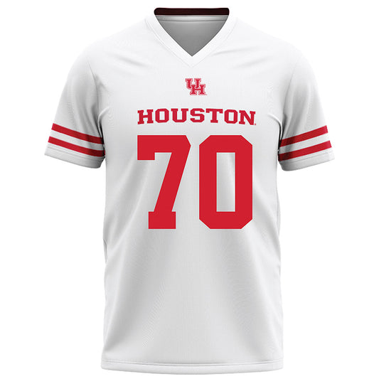 Houston - NCAA Football : Larry Crawford - White Football Jersey-0