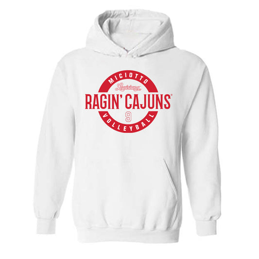 Louisiana - NCAA Women's Volleyball : Rhyan Miciotto - Classic Fashion Shersey Hooded Sweatshirt-0