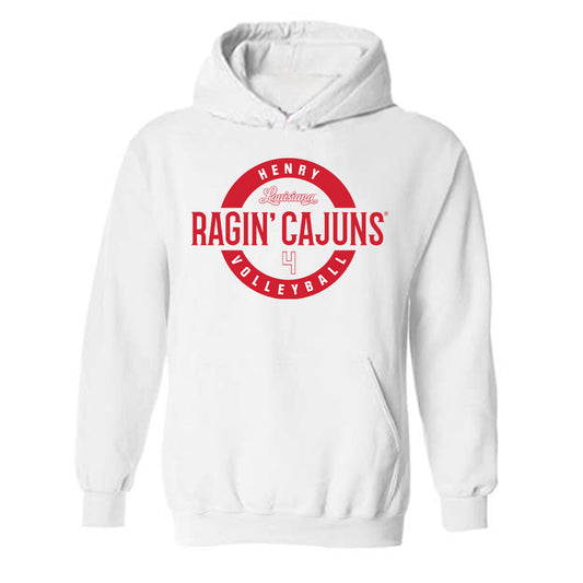 Louisiana - NCAA Women's Volleyball : Lindsey Henry - Classic Fashion Shersey Hooded Sweatshirt-0