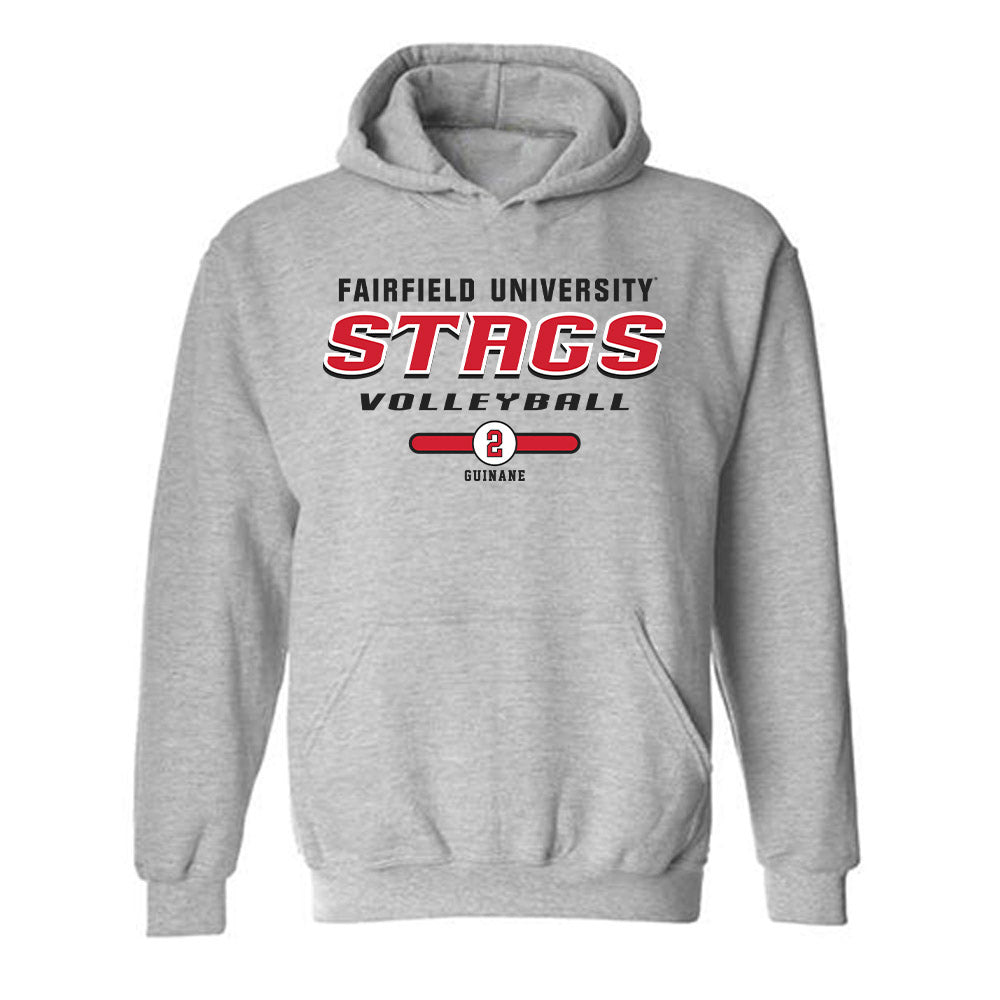 Fairfield - NCAA Women's Volleyball : Lilly Guinane - Classic Fashion Shersey Hooded Sweatshirt-0
