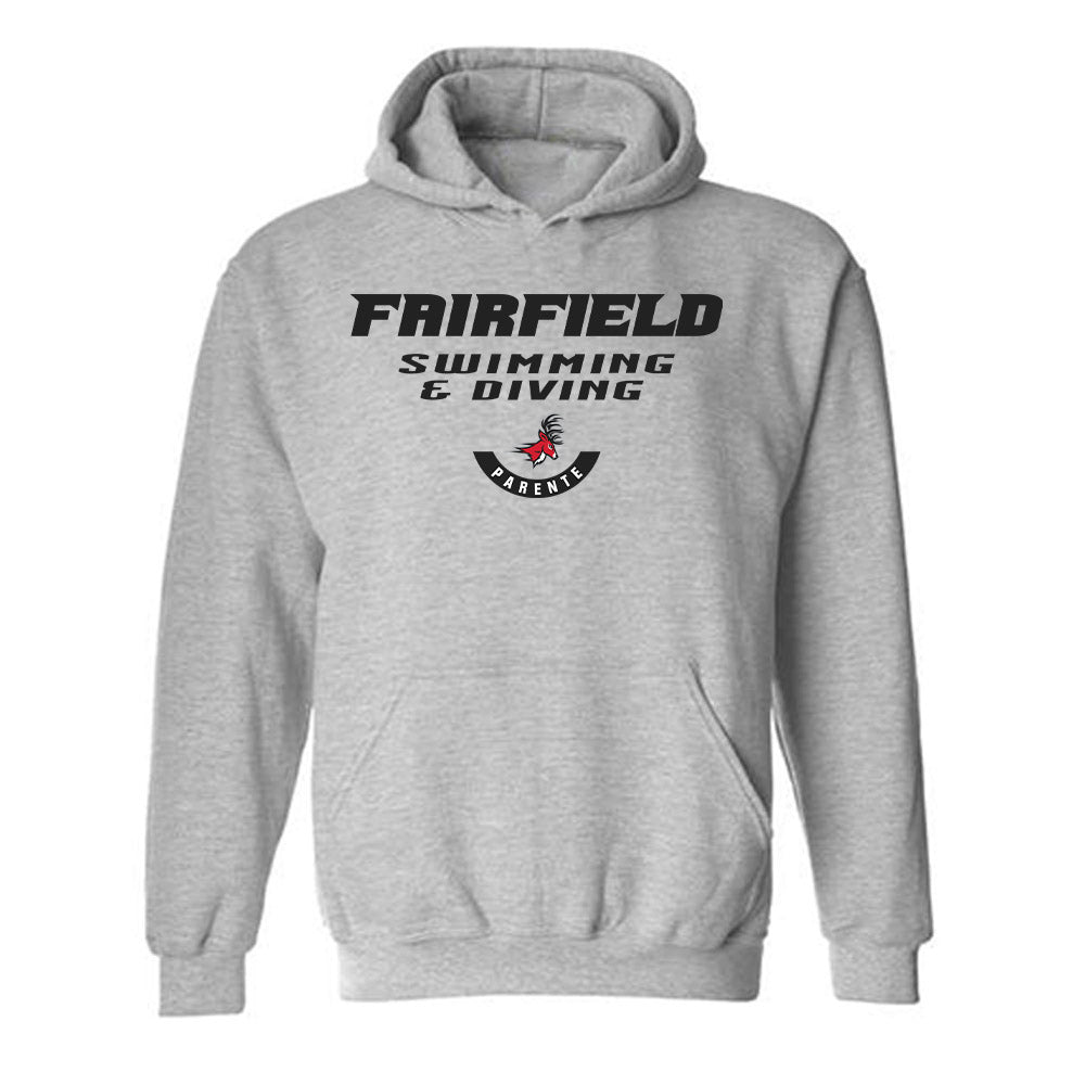 Fairfield - NCAA Men's Swimming & Diving : Jay Parente - Classic Fashion Shersey Hooded Sweatshirt-0