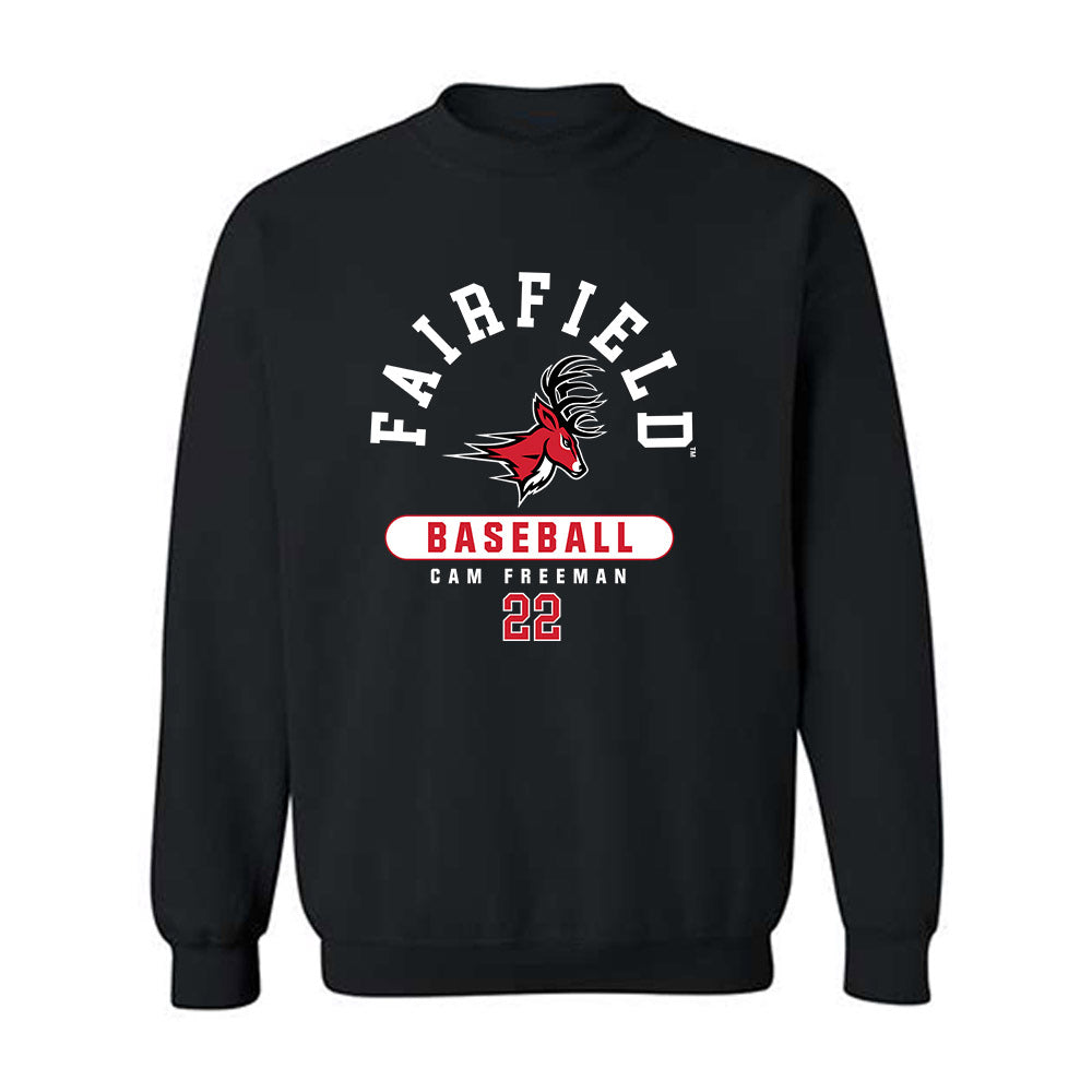 Fairfield - NCAA Baseball : Cam Freeman - Classic Fashion Shersey Crewneck Sweatshirt-0