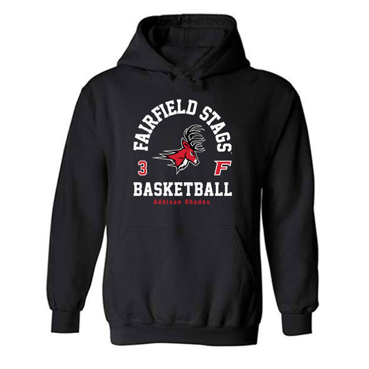 Fairfield - NCAA Women's Basketball : Addison Rhodes - Classic Fashion Shersey Hooded Sweatshirt-0