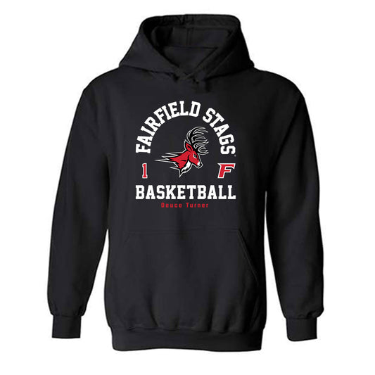 Fairfield - NCAA Men's Basketball : Deuce Turner - Classic Fashion Shersey Hooded Sweatshirt-0