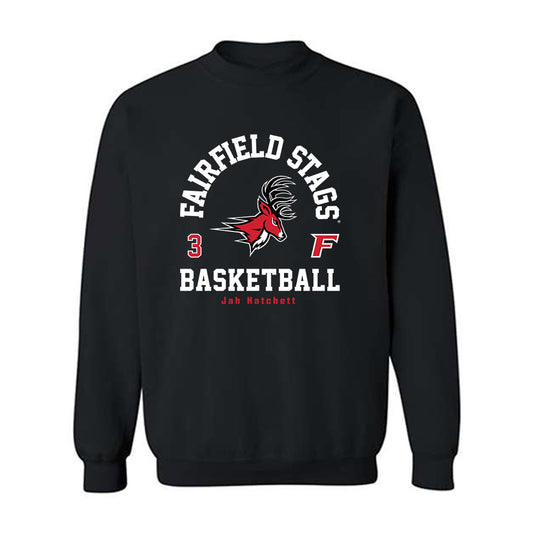 Fairfield - NCAA Men's Basketball : Jah Hatchett - Classic Fashion Shersey Crewneck Sweatshirt-0