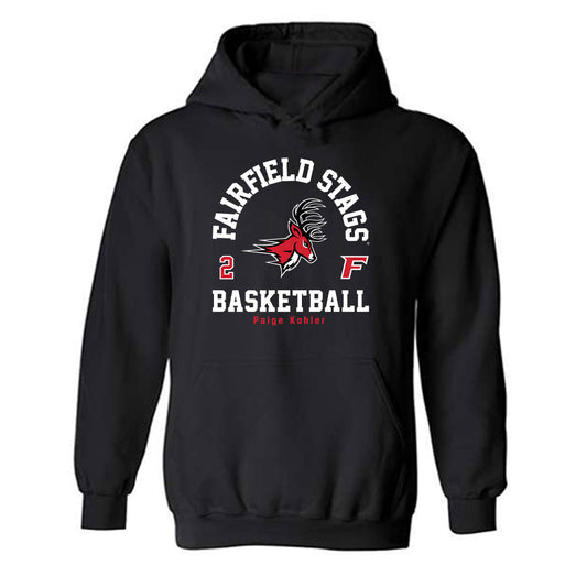 Fairfield - NCAA Women's Basketball : Paige Kohler - Classic Fashion Shersey Hooded Sweatshirt-0