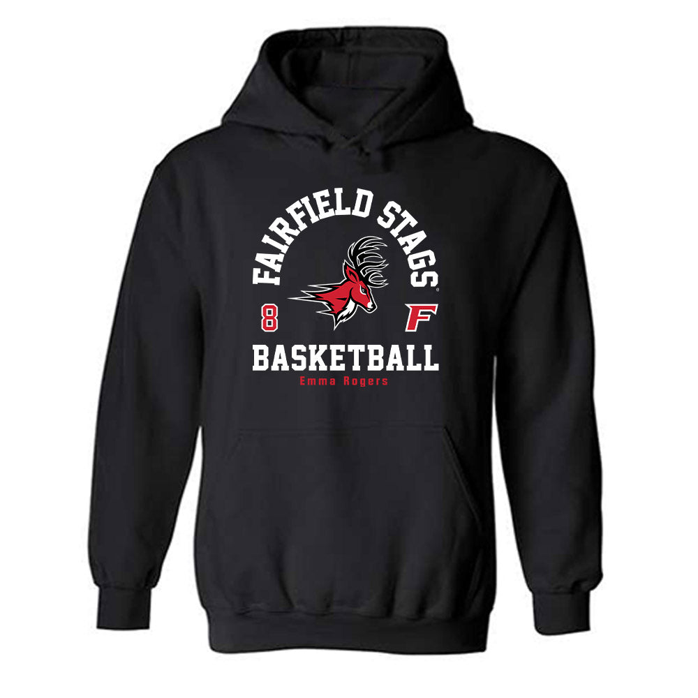 Fairfield - NCAA Women's Basketball : Emma Rogers - Classic Fashion Shersey Hooded Sweatshirt-0
