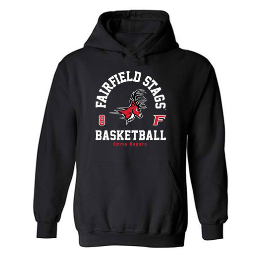 Fairfield - NCAA Women's Basketball : Emma Rogers - Classic Fashion Shersey Hooded Sweatshirt-0
