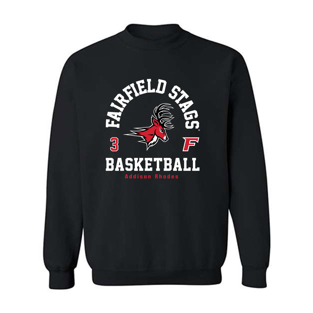 Fairfield - NCAA Women's Basketball : Addison Rhodes - Classic Fashion Shersey Crewneck Sweatshirt-0