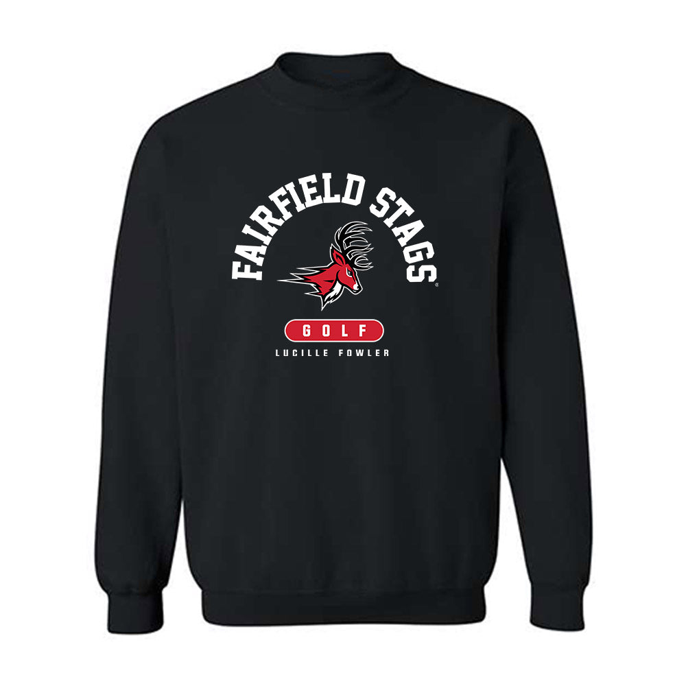 Fairfield - NCAA Women's Golf : Lucille Fowler - Classic Fashion Shersey Crewneck Sweatshirt-0