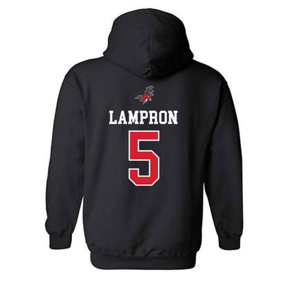 Fairfield - NCAA Men's Lacrosse : Devin Lampron - Classic Fashion Shersey Hooded Sweatshirt-1