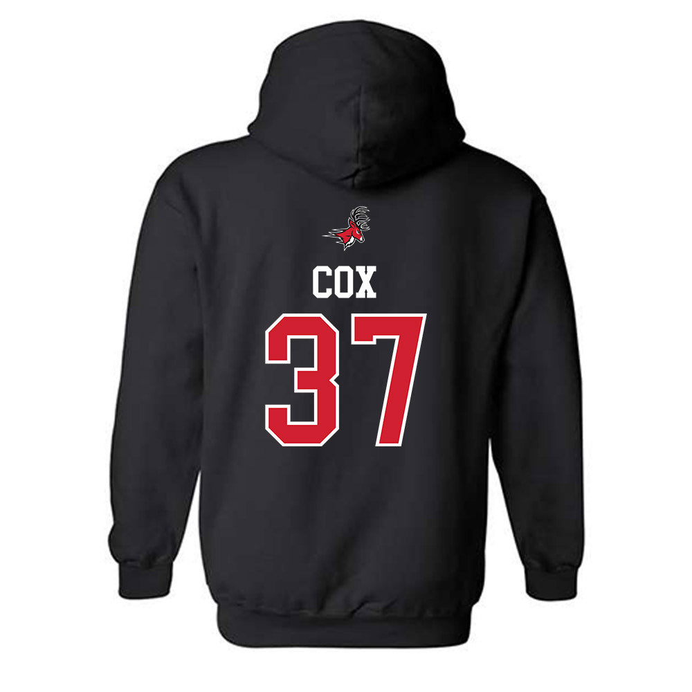 Fairfield - NCAA Men's Lacrosse : Jack Cox - Classic Fashion Shersey Hooded Sweatshirt-1