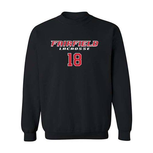 Fairfield - NCAA Men's Lacrosse : Landon Whitney - Classic Fashion Shersey Crewneck Sweatshirt-0