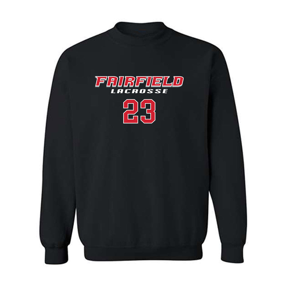 Fairfield - NCAA Men's Lacrosse : Shane Elliott - Classic Fashion Shersey Crewneck Sweatshirt-0