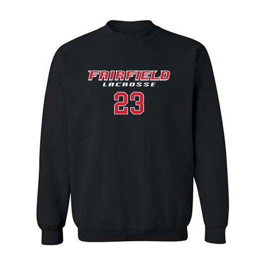 Fairfield - NCAA Men's Lacrosse : Shane Elliott - Classic Fashion Shersey Crewneck Sweatshirt-0