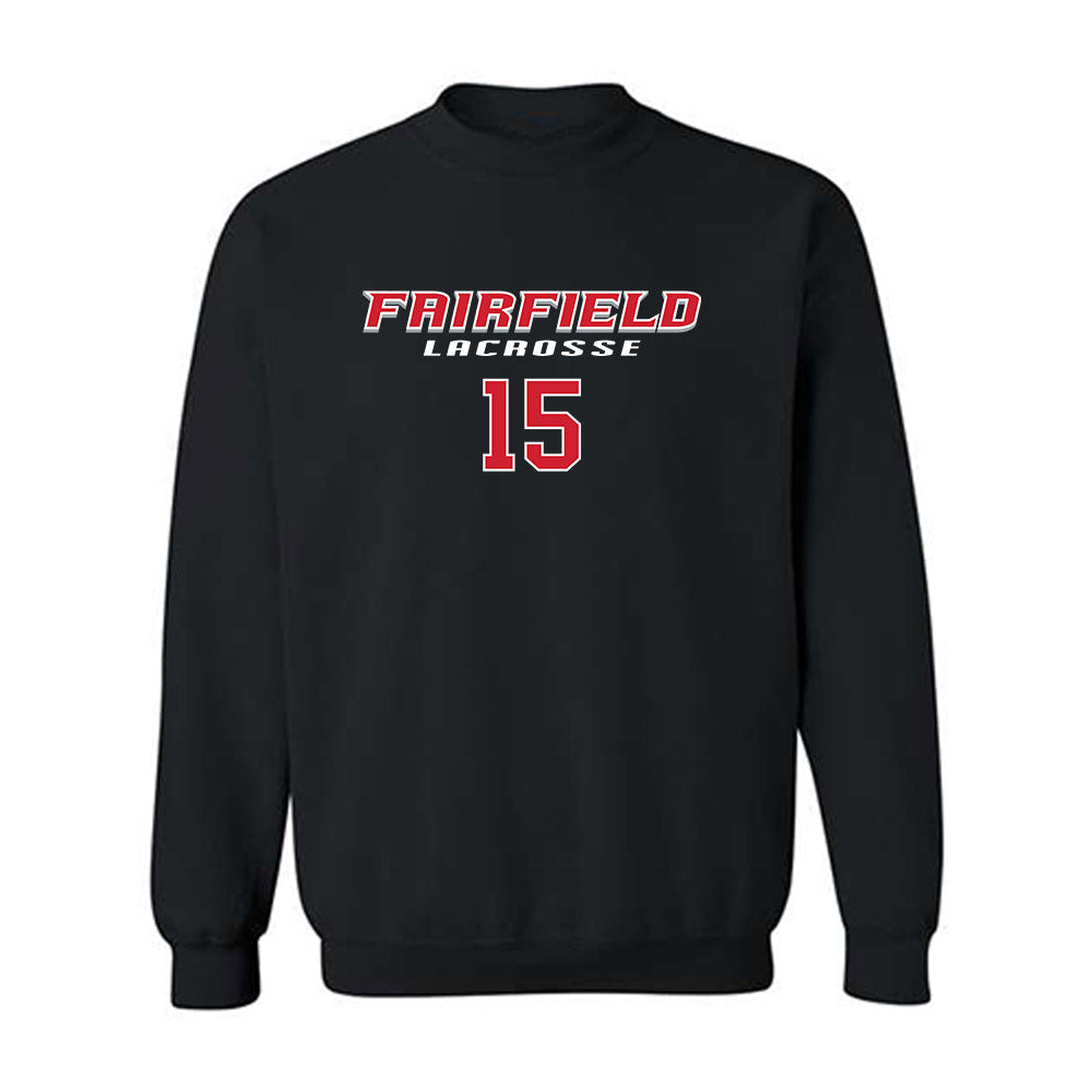 Fairfield - NCAA Men's Lacrosse : Cooper Consoli - Classic Fashion Shersey Crewneck Sweatshirt-0