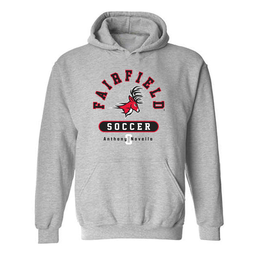 Fairfield - NCAA Men's Soccer : Anthony Novello - Classic Fashion Shersey Hooded Sweatshirt-0