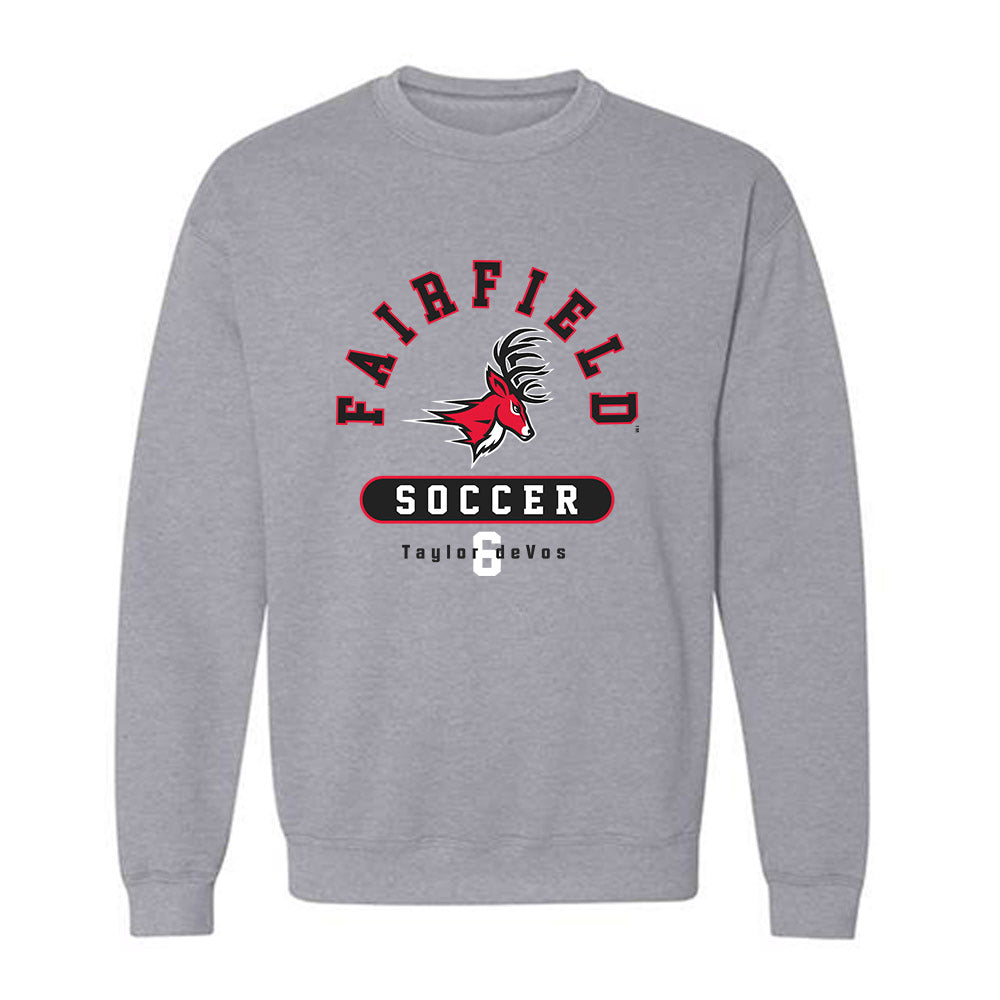Fairfield - NCAA Women's Soccer : Taylor deVos - Classic Fashion Shersey Crewneck Sweatshirt-0