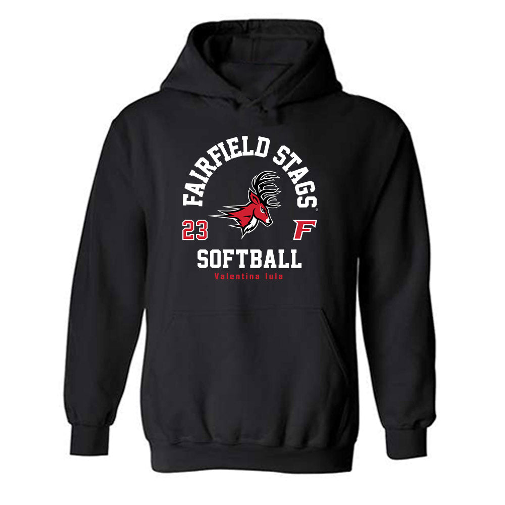 Fairfield - NCAA Softball : Valentina Iula - Classic Fashion Shersey Hooded Sweatshirt-0