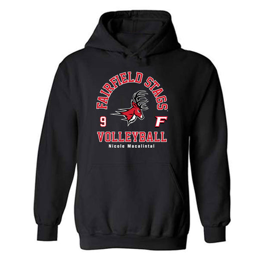 Fairfield - NCAA Women's Volleyball : Nicole Macalintal - Classic Fashion Shersey Hooded Sweatshirt-0