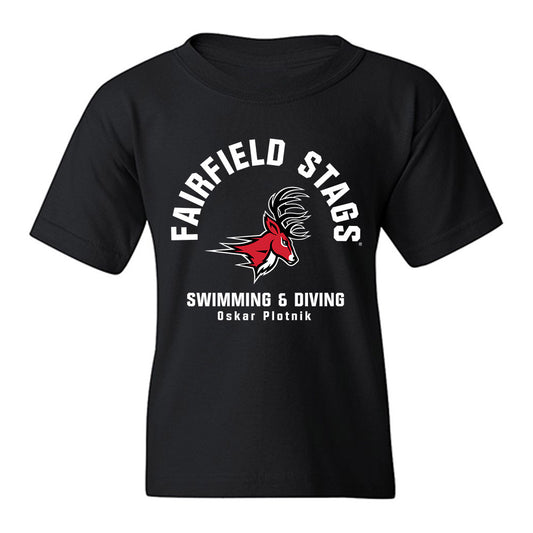 Fairfield - NCAA Men's Swimming & Diving : Oskar Plotnik - Classic Fashion Shersey Youth T-Shirt-0