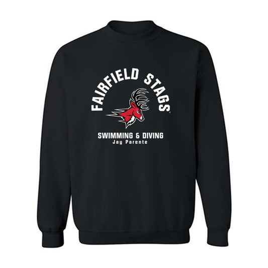 Fairfield - NCAA Men's Swimming & Diving : Jay Parente - Classic Fashion Shersey Crewneck Sweatshirt-0