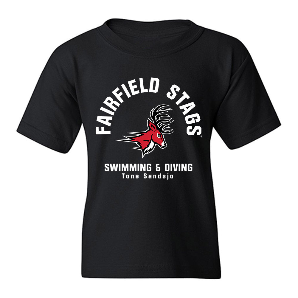 Fairfield - NCAA Women's Swimming & Diving : Tone Sandsjo - Classic Fashion Shersey Youth T-Shirt-0