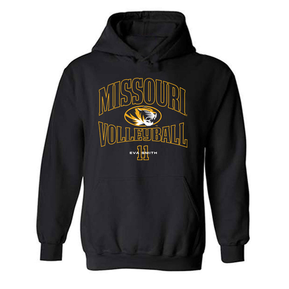 Missouri - NCAA Women's Volleyball : Eva Smith - Classic Fashion Shersey Hooded Sweatshirt-0