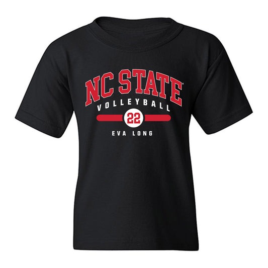 NC State - NCAA Women's Volleyball : Eva Long - Classic Fashion Shersey Youth T-Shirt-0