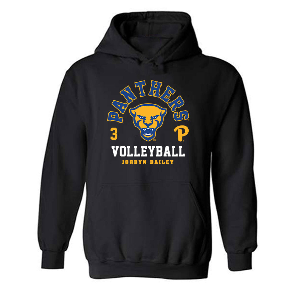 Pittsburgh - NCAA Women's Volleyball : Jordyn Dailey - Fashion Shersey Hooded Sweatshirt-0