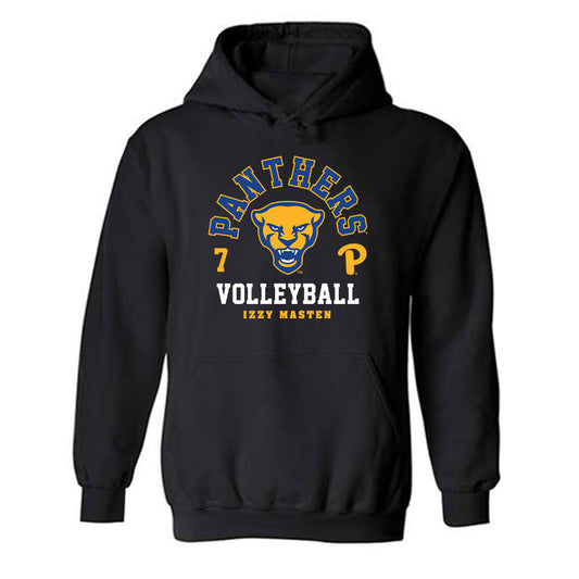 Pittsburgh - NCAA Women's Volleyball : Izzy Masten - Fashion Shersey Hooded Sweatshirt-0