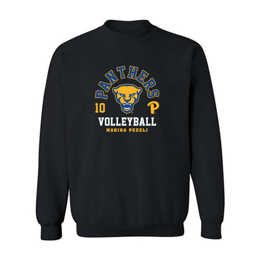 Pittsburgh - NCAA Women's Volleyball : Marina Pezelj - Fashion Shersey Crewneck Sweatshirt-0
