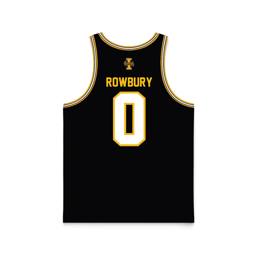 Idaho - NCAA Men's Basketball : Brody Rowbury - Black Basketball Jersey-1