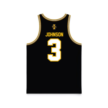 Idaho - NCAA Men's Basketball : Biko Johnson - Black Basketball Jersey-1