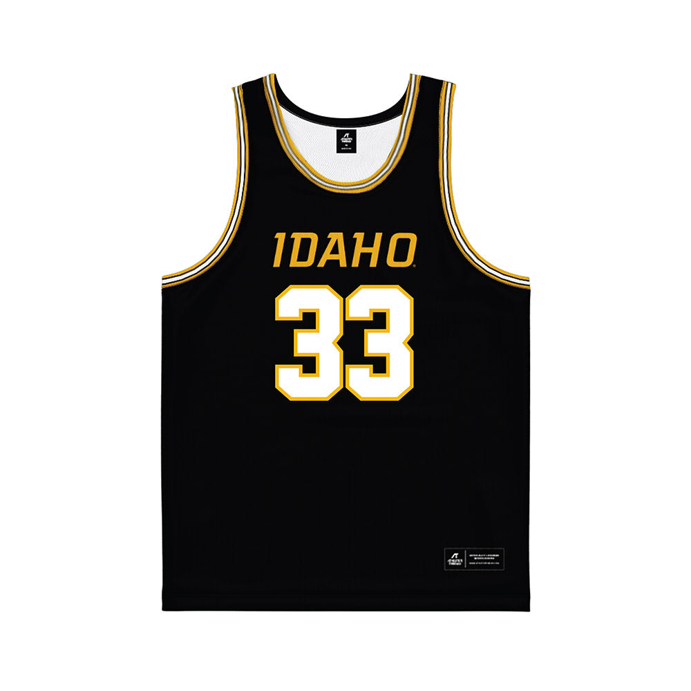 Idaho - NCAA Men's Basketball : Ryan Carney - Black Basketball Jersey-0