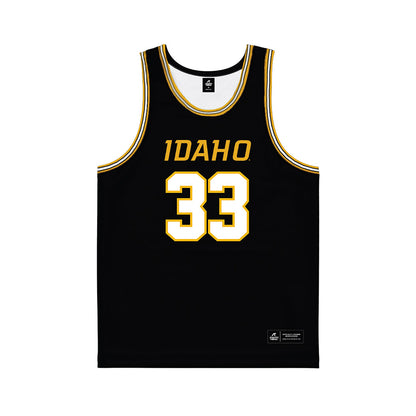 Idaho - NCAA Men's Basketball : Ryan Carney - Black Basketball Jersey-0