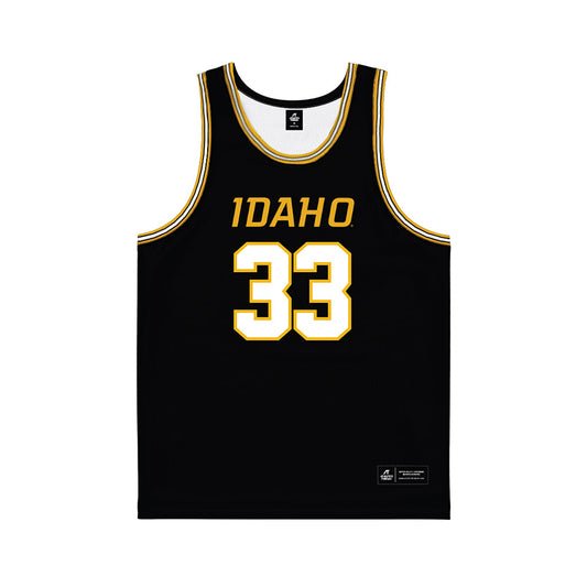 Idaho - NCAA Men's Basketball : Ryan Carney - Black Basketball Jersey-0