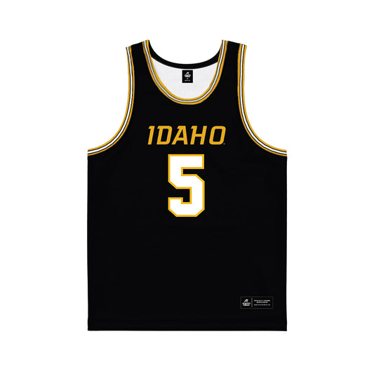 Idaho - NCAA Men's Basketball : Nolan Newman-Gomez - Black Basketball Jersey-0