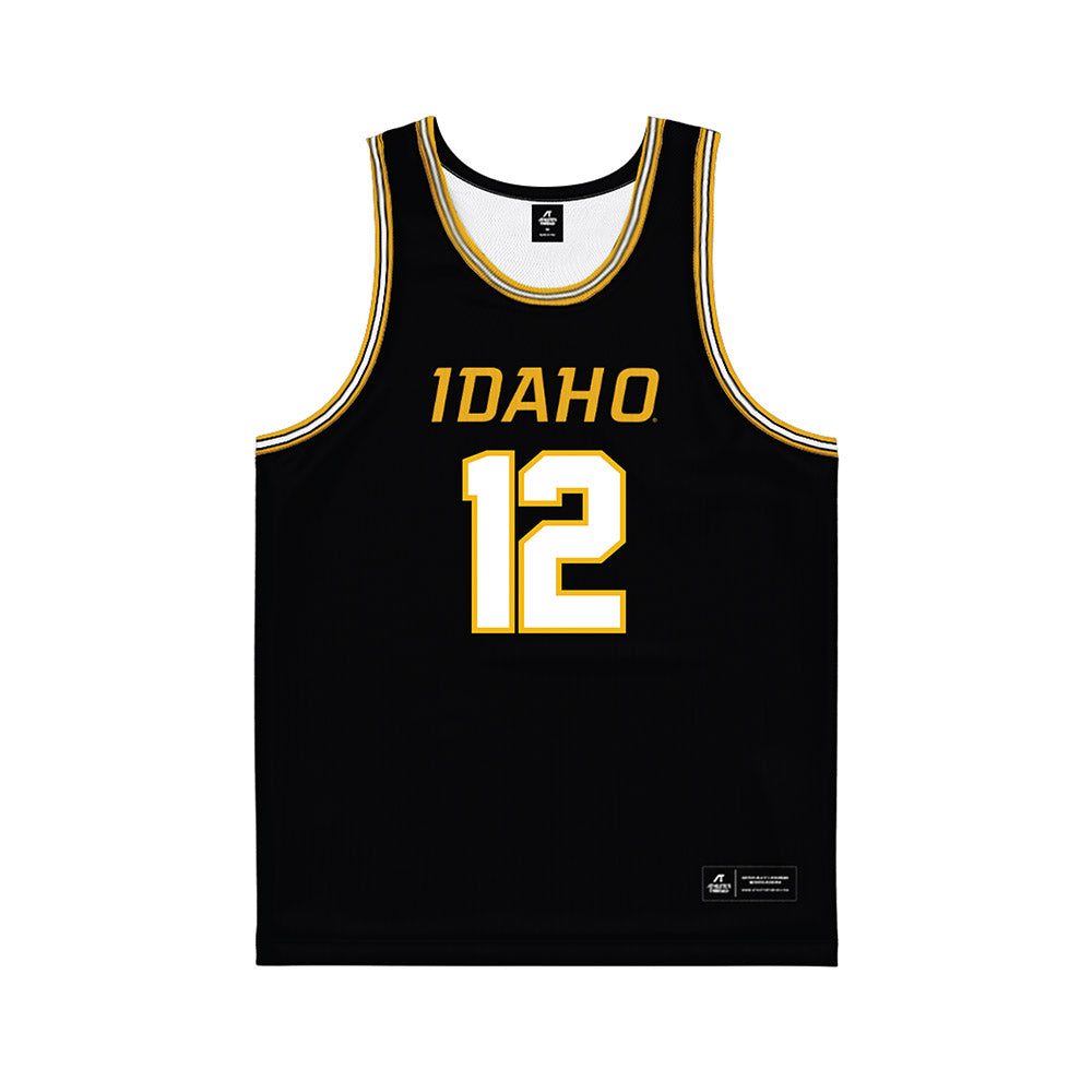 Idaho - NCAA Men's Basketball : Jackson Rasmussen - Black Basketball Jersey-0