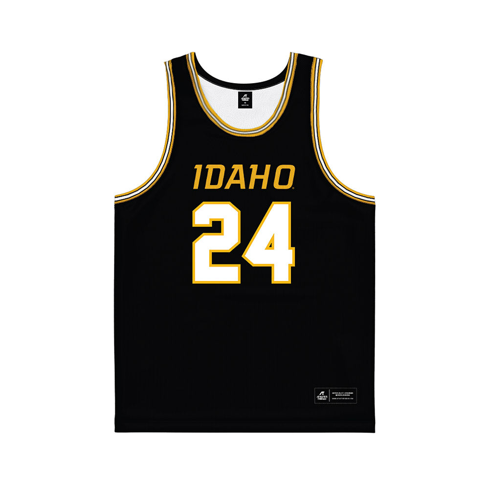 Idaho - NCAA Women's Basketball : Mary McMorris - Black Basketball Jersey-0