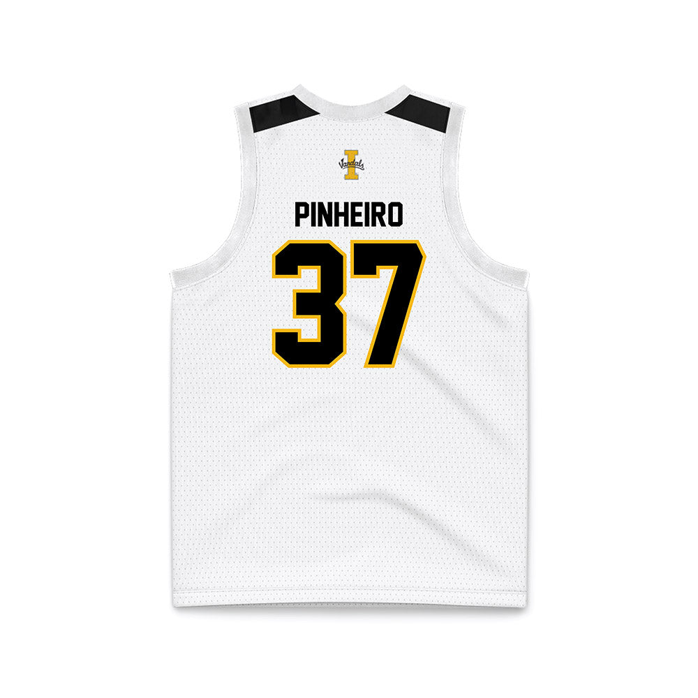 Idaho - NCAA Women's Basketball : Ana Pinheiro - White Basketball Jersey-1