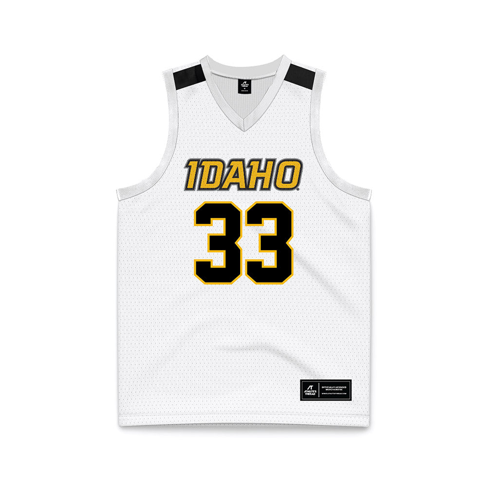 Idaho - NCAA Men's Basketball : Ryan Carney - White Basketball Jersey-0