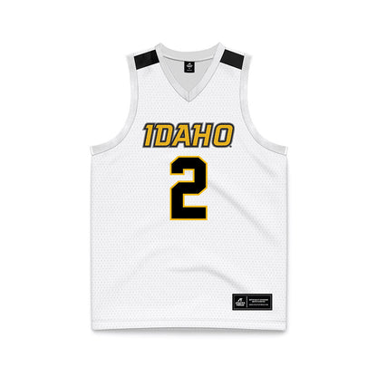 Idaho - NCAA Men's Basketball : Talon Jenkins - White Basketball Jersey-0