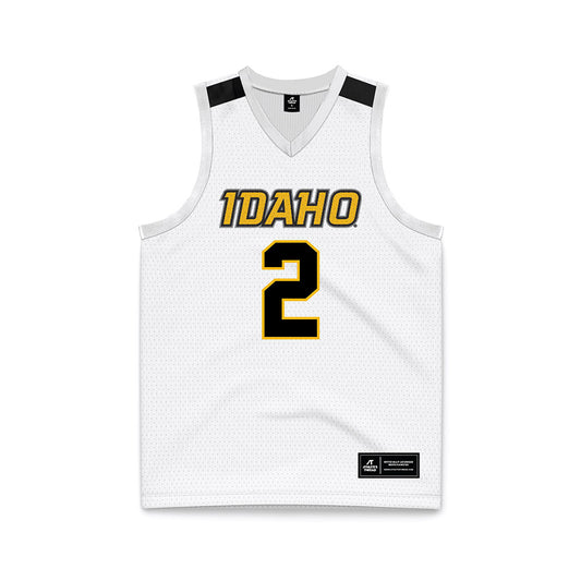 Idaho - NCAA Men's Basketball : Talon Jenkins - White Basketball Jersey-0